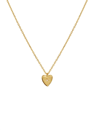 Ira necklace Forgyldt Maanesten